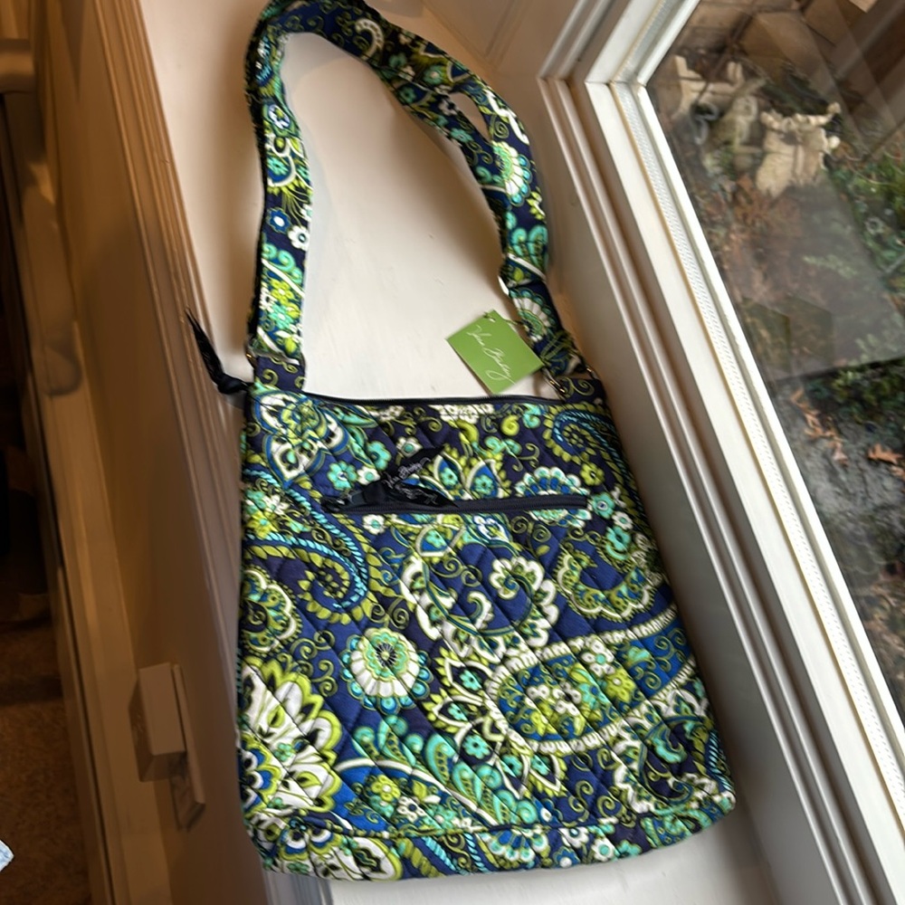 VERA BRADLEY LADIES BUE RHYTHM & BLUES CROSS BODY BAG